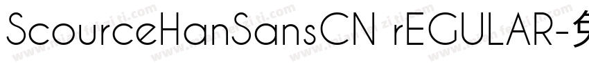 ScourceHanSansCN rEGULAR字体转换